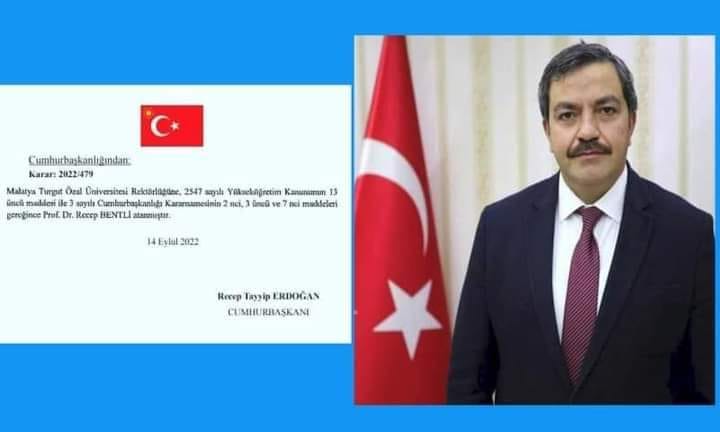 Turgut Özal Üniversitesi Rektörlüğüne Bentli Atandı