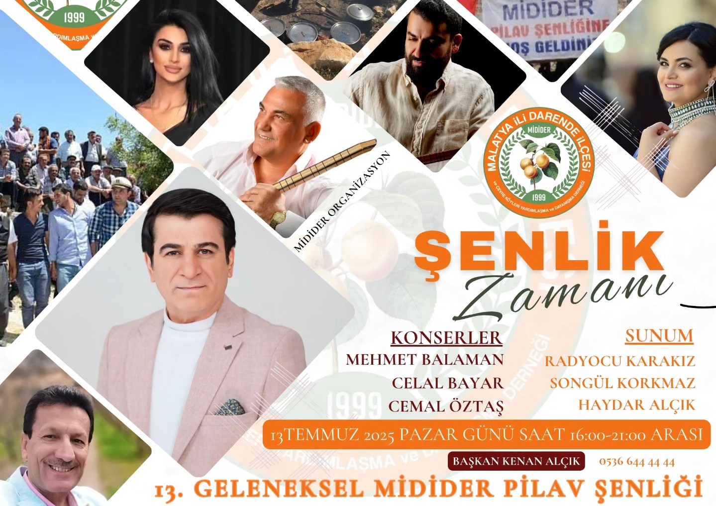 13. Darende MİDİDER Pilav Şenliği  Yapılıyor
