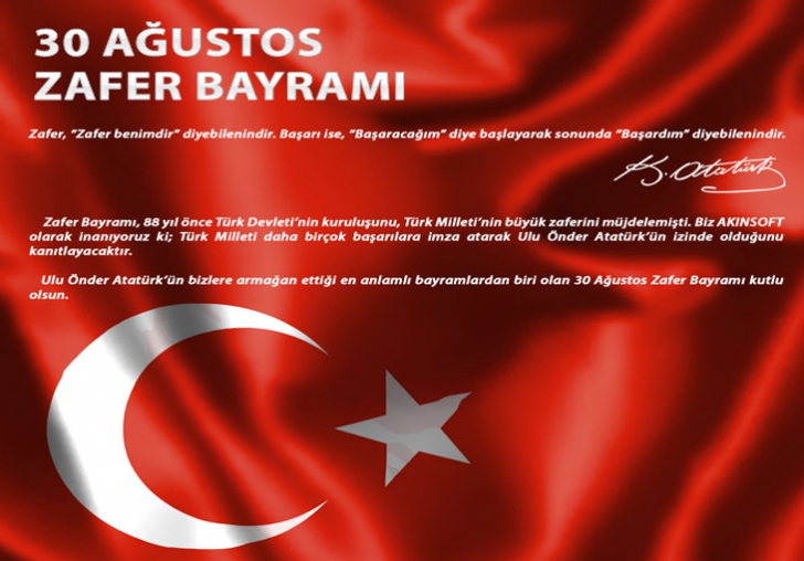 30 AĞUSTOS ZAFER BAYRAMI KUTLAMA MESAJLARI