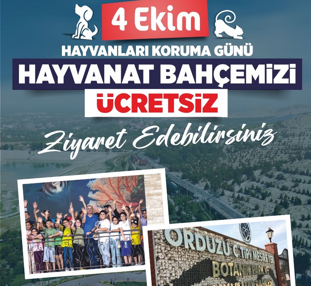 4 Ekimde Hayvanat Bahçesi Ücretsiz