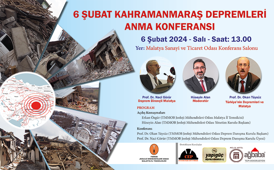 6 Şubat Depremleri Konferansı Malatya'da Yapılacak