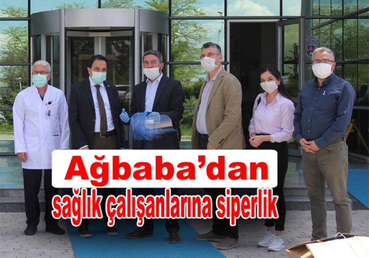 Ağbabadan sağlık çalışanlarına siperlik 