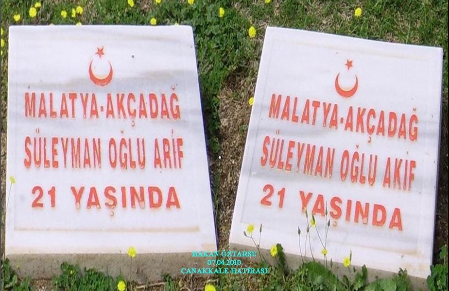 Akçadağlı İkiz Kardeşler Çanakkale Şehidi