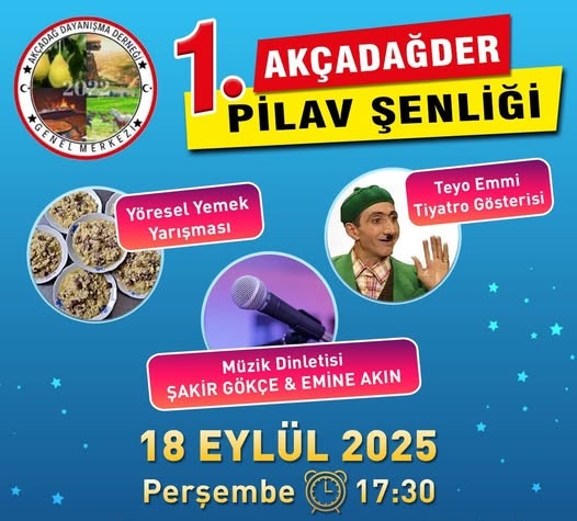 Akçadağ'da Pilav Şenliği Düzenlenecek