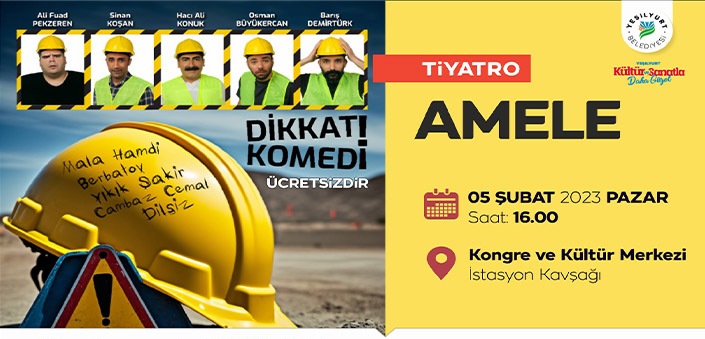 ‘Amele’ Adlı Tiyatro Malatya'da Sergilenecek