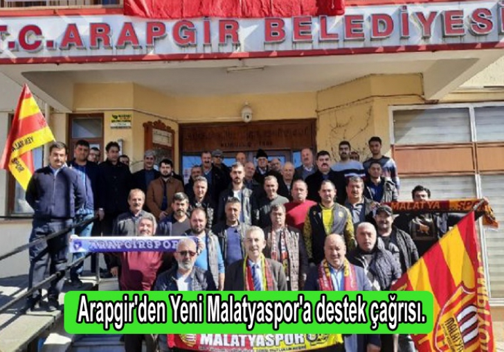 Arapgir'den Yeni Malatyaspor'a destek çağrısı.