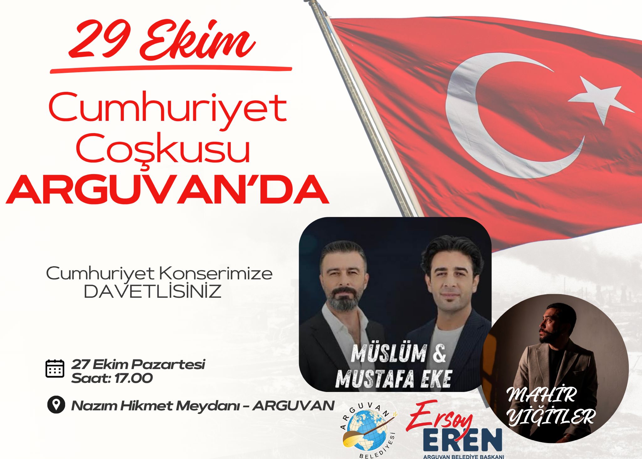 Arguvan Belediyesi Cumhuriyet Konseri Düzenliyor