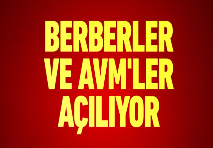 AVM VE BERBERLER 11 MAYIS'TA AÇILIYOR