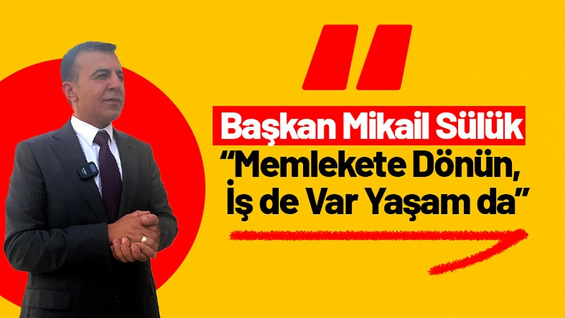 Başkan Sülük: Pütürge Cazibe Bölgesi Olmuştur