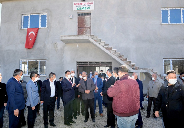 Başkan Gürkan Cem Evi inşaatını İnceledi