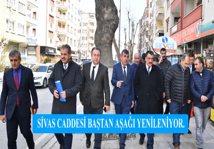 Başkan Gürkan Sivas Caddesinde incelemelerde bulundu