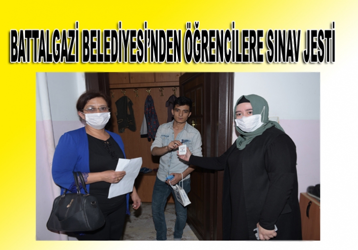 BATTALGAZİ BELEDİYESİNDEN ÖĞRENCİLERE SINAV JESTİ