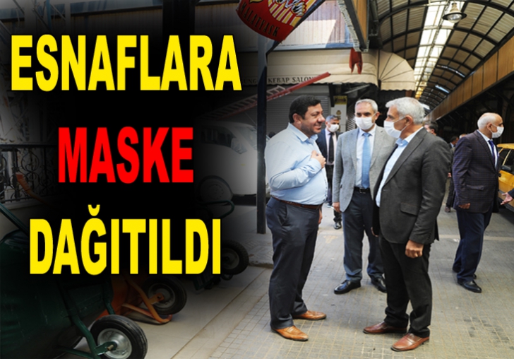 BATTALGAZİ BELEDİYESİ TARAFINDAN ESNAFLARA MASKE DAĞITILDI