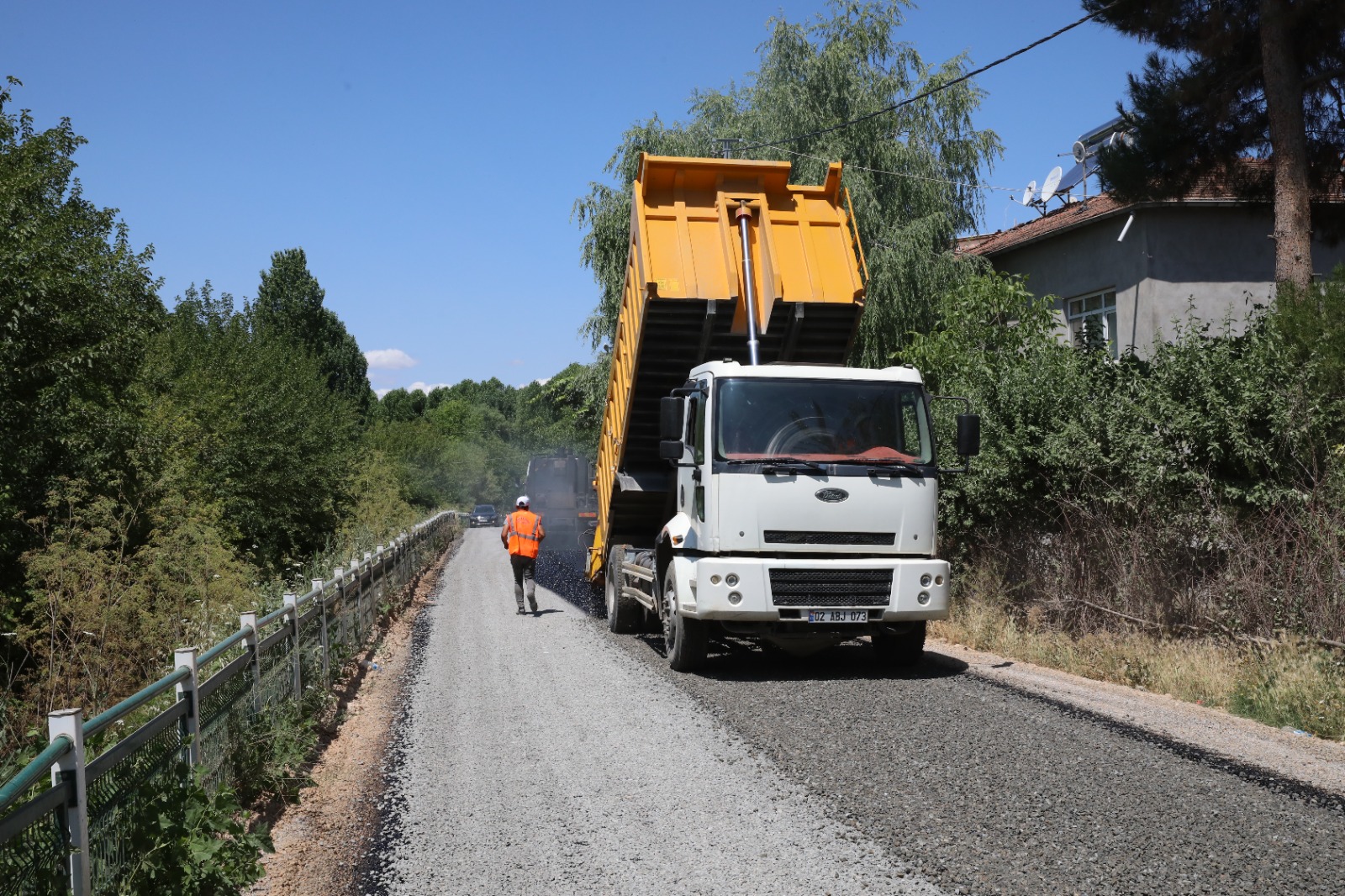 Battalgazi Hasırcıların Yolu Asfaltlanıyor