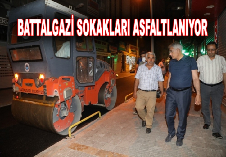 BATTALGAZİ SOKAKLARI ASFALTLANIYOR