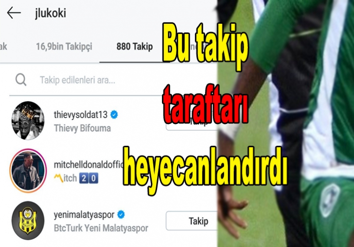 Bu takip taraftarı heyecanlandırdı