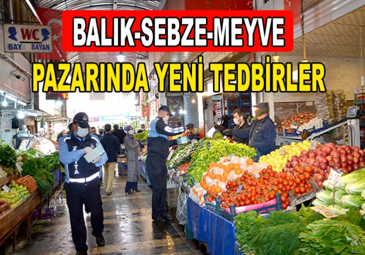  BÜYÜKŞEHİR BELEDİYESİNDEN BALIK-SEBZE MEYVE PAZARI  ESNAFLARINA MASKE