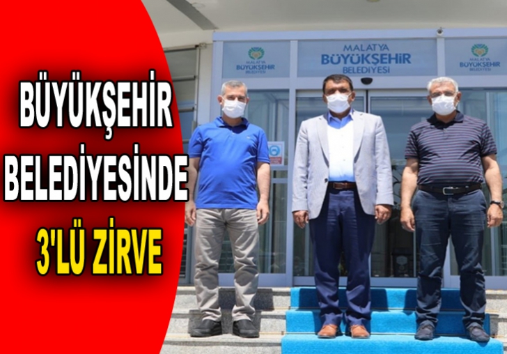 BÜYÜKŞEHİR BELEDİYESİNDE 3'LÜ ZİRVE