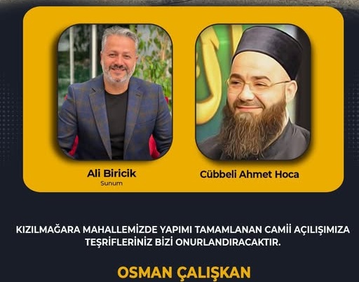 Cübbeli Ahmet Hoca Kuluncak'da Cami Açılışı Yapacak