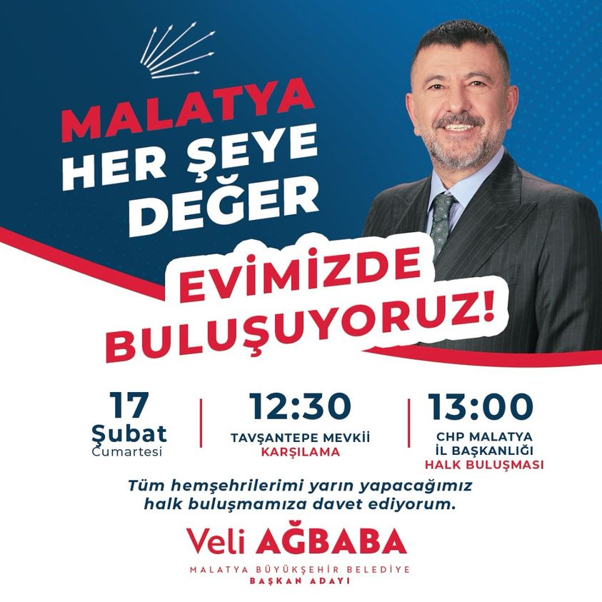 CHP, Büyükşehir Adayı Ağbaba'yı Karşılıyor