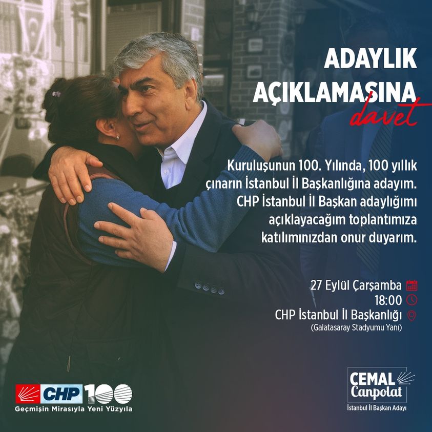 CHP İstanbul İl Başkanlığına Malatyalı Aday