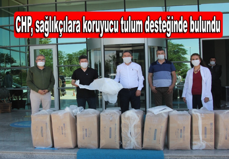 CHP, sağlıkçılara koruyucu tulum desteğinde bulundu