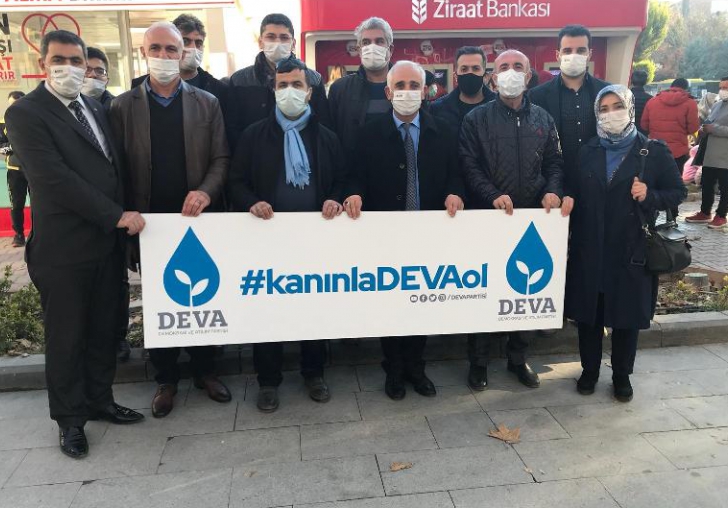 DEVA Partisi Kan Bağışında Bulundu