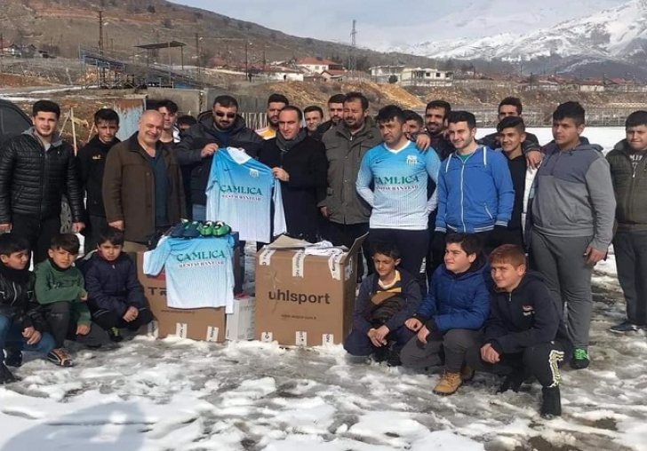 Doğanşehir Sürgü Spora malzeme desteği yapıldı.