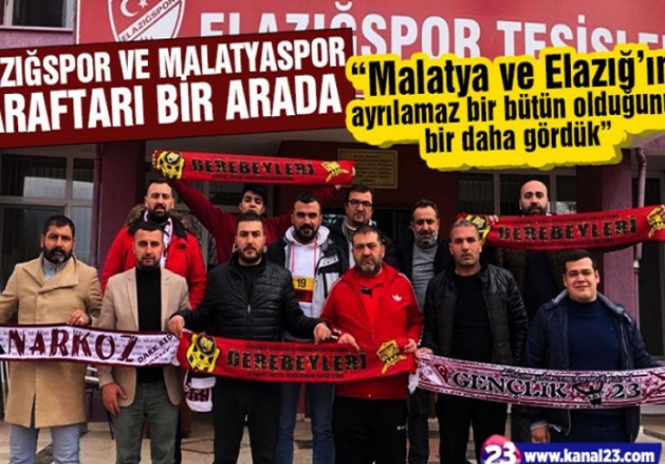 Elazığspor ve Malatyaspor Taraftarı Bir Arada