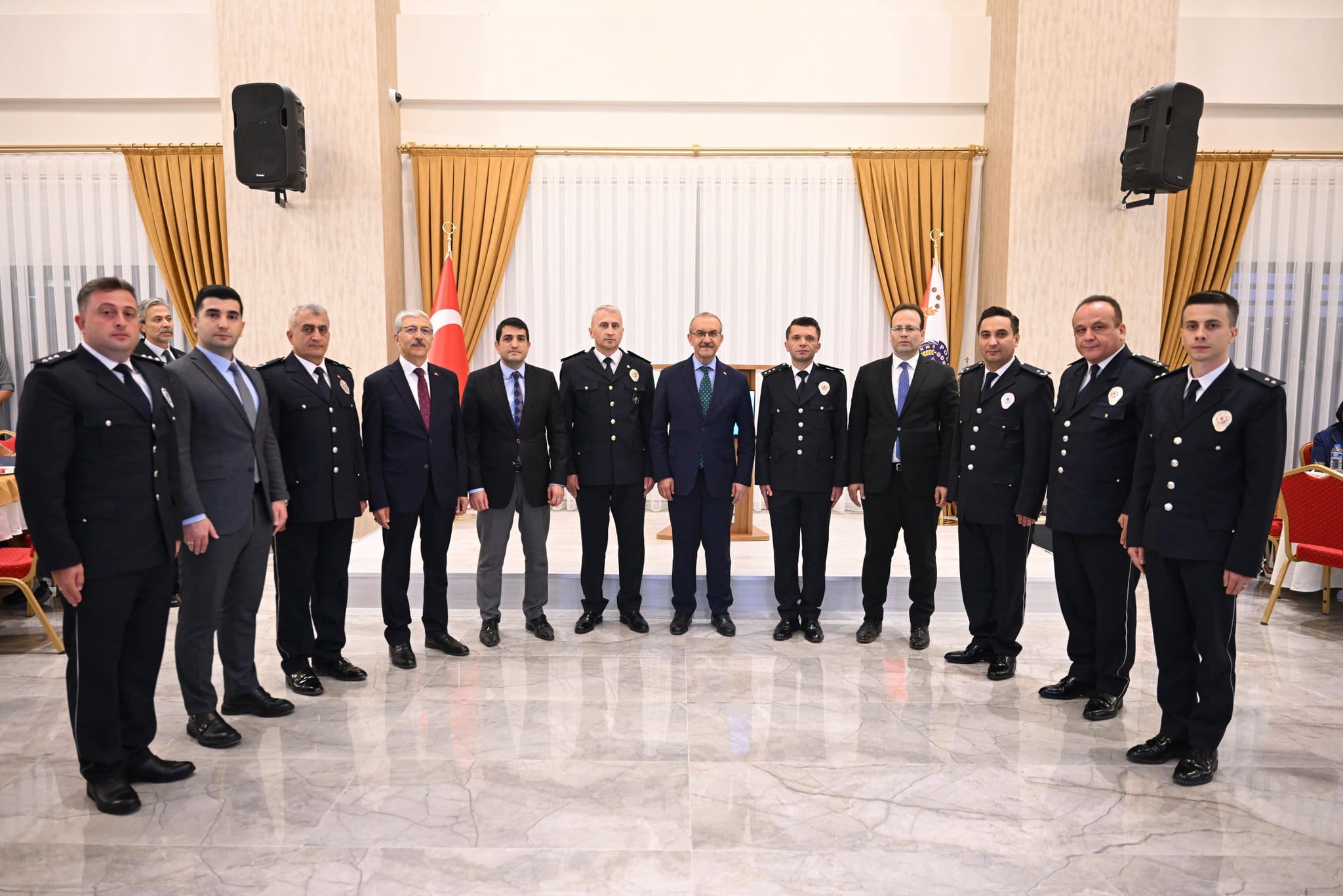 Emniyet Müdürlüğü’nün rütbe terfi töreni yapıldı