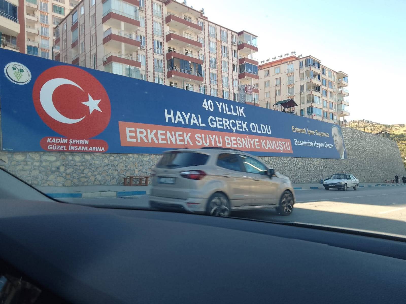 Erkenek Suyu Besni'ye Ulaştı