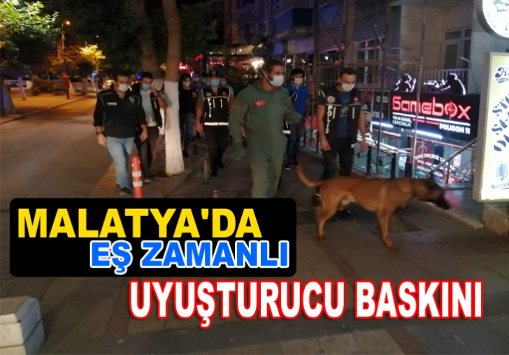 Eş zamanlı uyuşturucu operasyonu