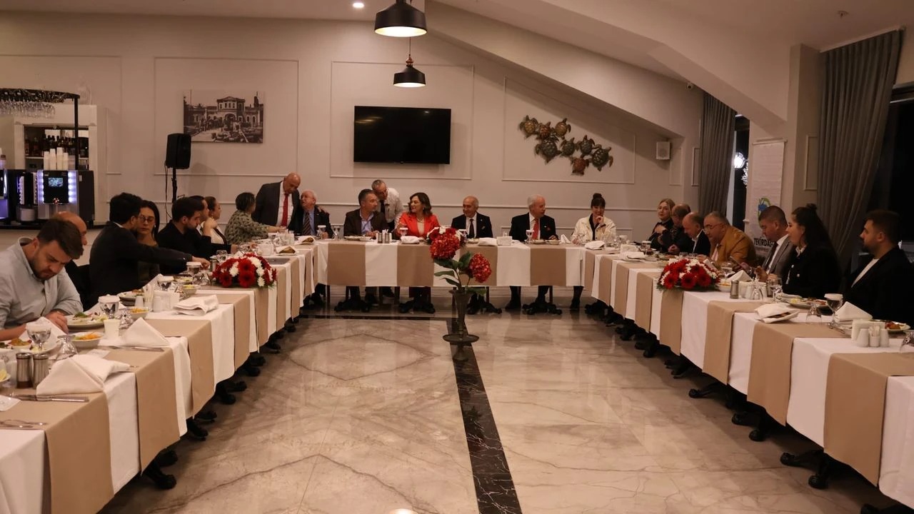 Gazeteciler Cemiyeti, Tekirdağ'ın Başkanı Candan Yüceer ile bir araya geldi