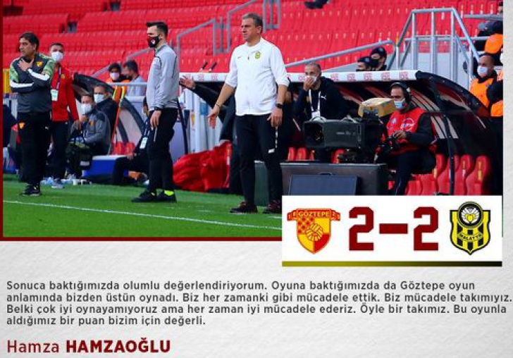 Hamzaoğlu: Biz Mücadele Takımıyız