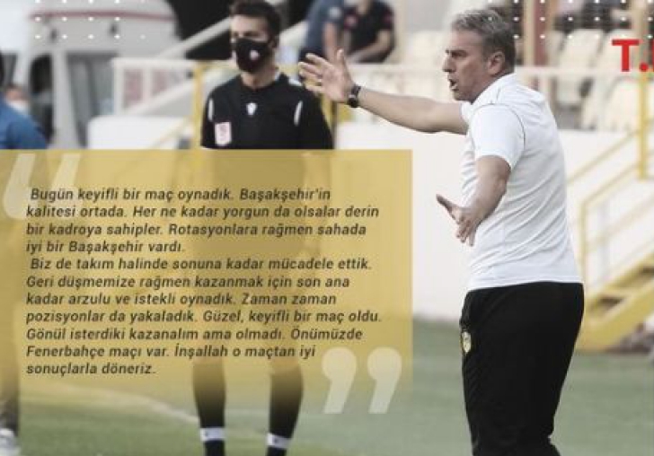 Hamzaoğlu oyundan ve sonuçtan memnun