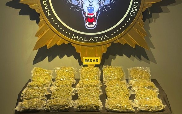 Hekimhan'da 12 Kilo Esrar Ele Geçirildi