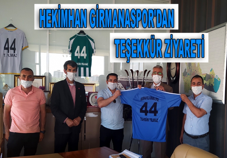 HEKİMHAN GİRMANASPOR'DAN TEŞEKKÜR ZİYARETİ