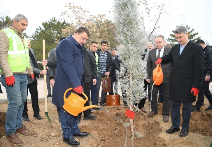 Hemşeri Dernekleri Orduzu Pınarbaşında ağaç dikti