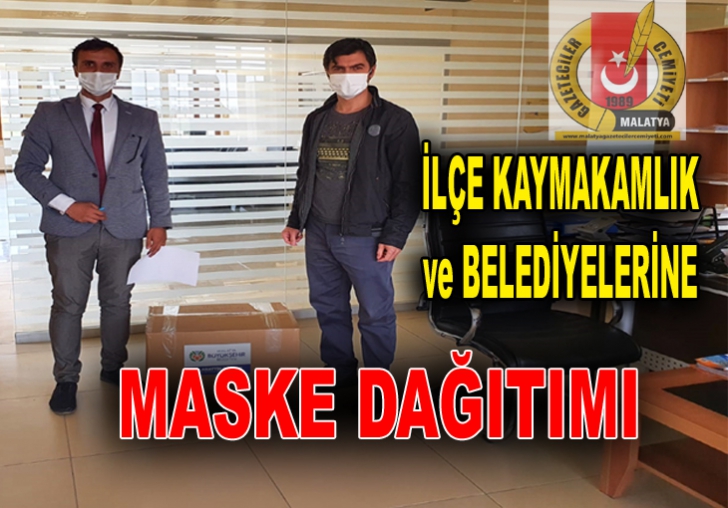 İLÇE KAYMAKAMLIK ve BELEDİYELERİNE MASKE DAĞITIMI