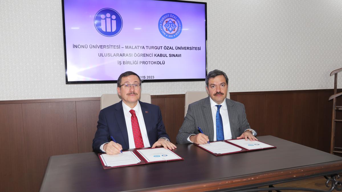 İnönü ile Turgut Özal Üniversitesi İş Birliği Protokolü İmzaladı