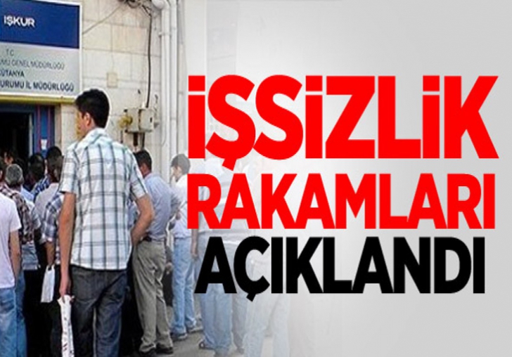 İşsizlik rakamları açıklandı