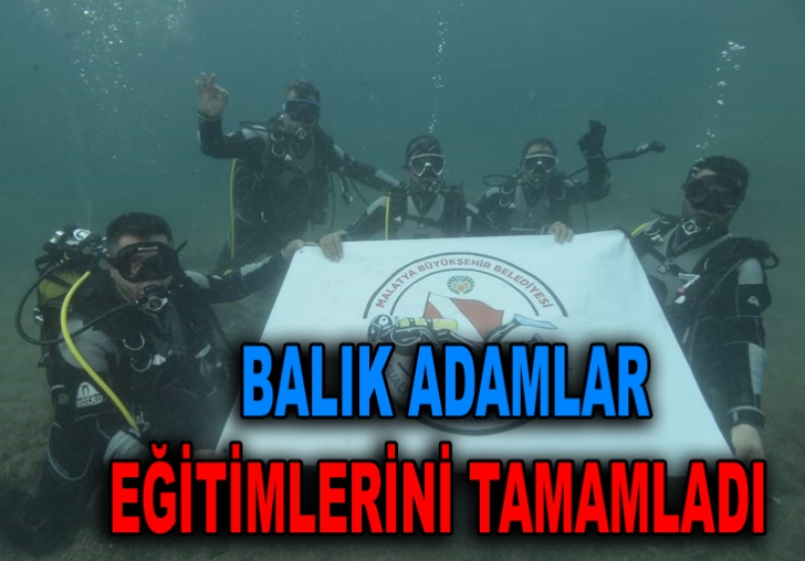 İTFAİYENİN BALIK ADAMLARI EĞİTİMLERİNİ TAMAMLADI