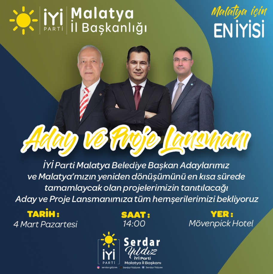 İYİ Parti Malatya Projelerini Açıklıyor