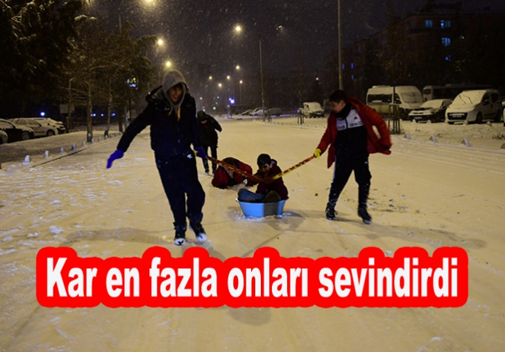 Kar en fazla onları sevindirdi