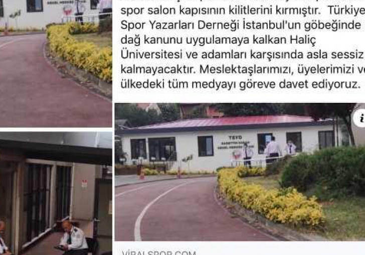 KINIYORUZ... Haliç Üniversitesi TSYD'yi bastı