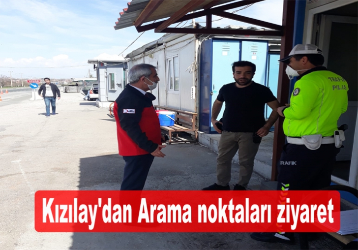 Kızılay'dan Arama noktaları ziyaret