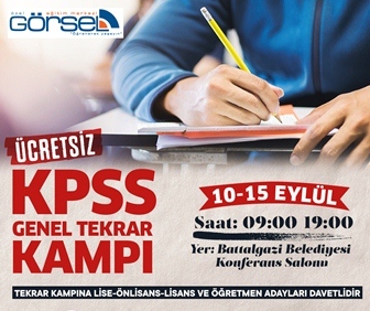 KPSS TEKRAR DERSLERİ 10 EYLÜL’DE BAŞLIYOR