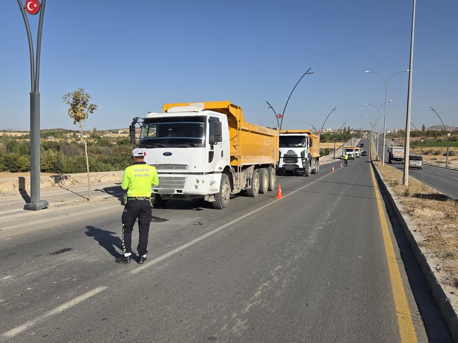 Malatya'da Kamyon Denetimlerine Başlandı