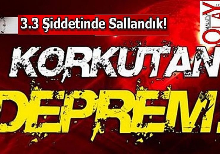 Malatya Bayram da 3.3 ile sallandı