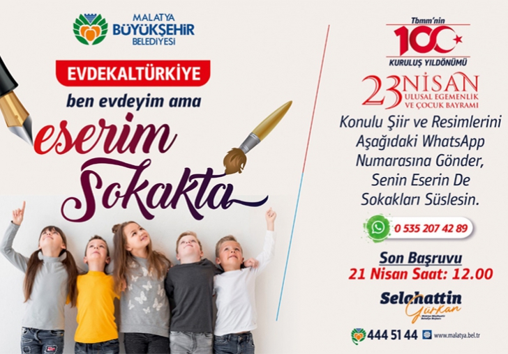 Malatya Büyükşehir Belediyesinden 23 Nisan Etkinlikleri
